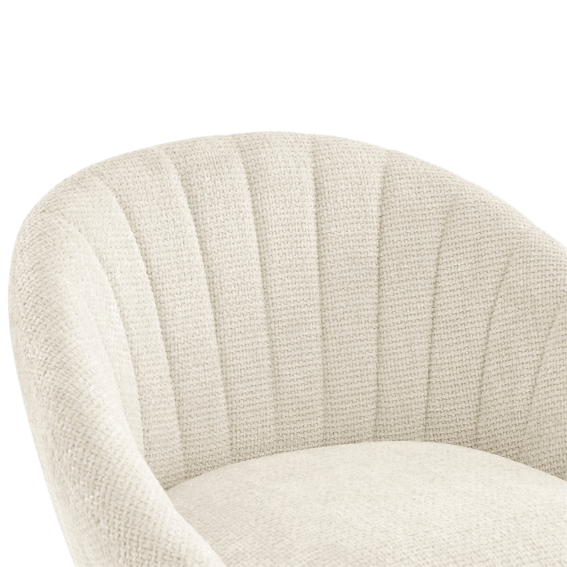 NPD Furniture Watson Fabric Counter Stool in Haga Ivory (Set of 2)