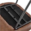 NPD Furniture Watson Faux Leather Counter Stool in Umber Brown (Set of 2)