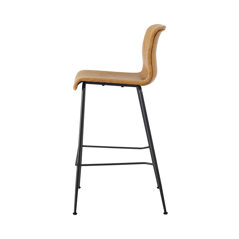 NPD Furniture Jayden Faux Leather Counter Stool (Set of 2)