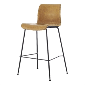 New Pacific Direct Jayden Faux Leather Counter Stool (Set of 2)