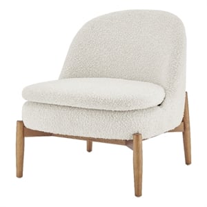 New Pacific Direct Adriana Fabric Accent Chair Walnut Legs