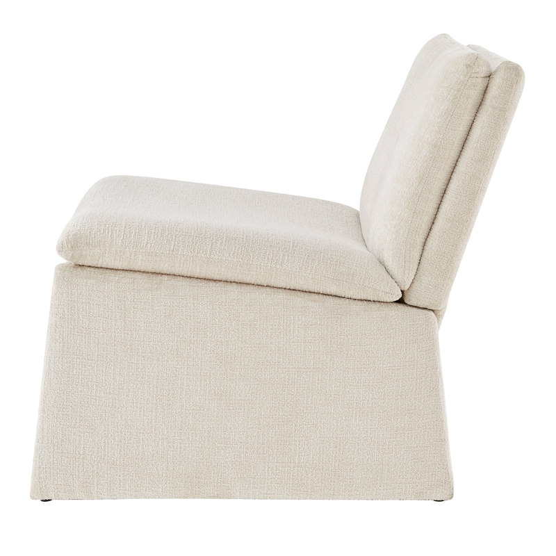 NPD Furniture Rooney Fabric Accent Chair in Seville Beige