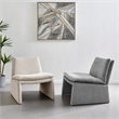 NPD Furniture Rooney Fabric Accent Chair in Seville Beige