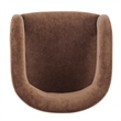 NPD Furniture Lauryn Velvet Dining Side Chair in Dainty Brown