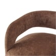 NPD Furniture Lauryn Velvet Dining Side Chair in Dainty Brown