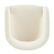 NPD Furniture Lauryn Velvet Dining Side Chair in Dainty Cream