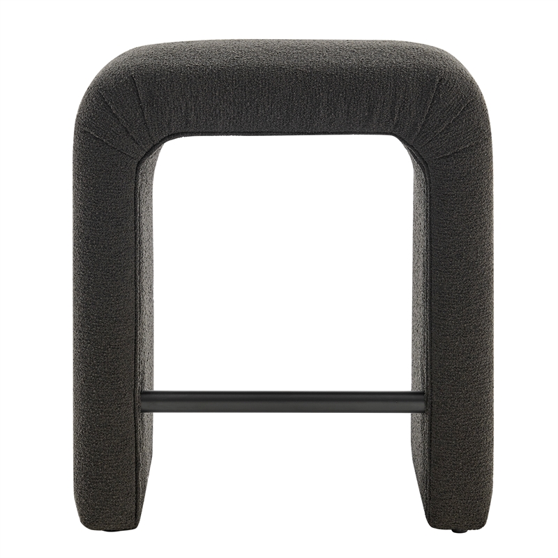 NPD Furniture Jovanka Fabric Counter Stool in Palladian Charcoal