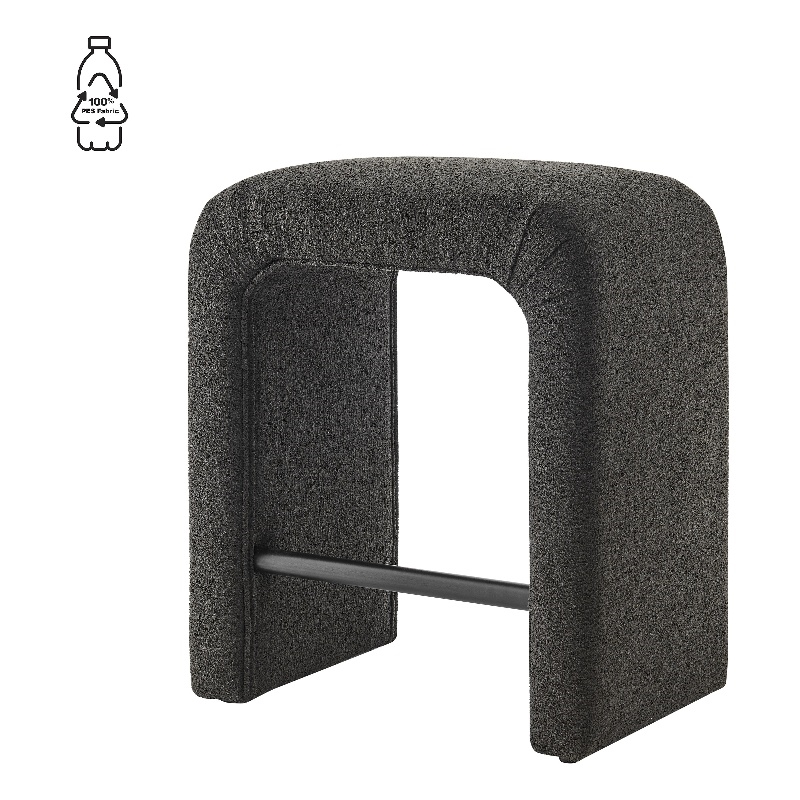 NPD Furniture Jovanka Fabric Counter Stool in Palladian Charcoal