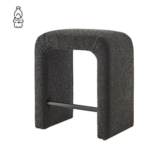 New Pacific Direct Jovanka Fabric Counter Stool in Palladian Charcoal