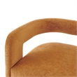 NPD Furniture Althea Velvet Accent Arm Chair in Dainty Caramel