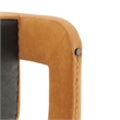NPD Furniture Althea Velvet Accent Arm Chair in Dainty Caramel
