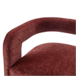 NPD Furniture Althea Velvet Accent Arm Chair in Dainty Maroon