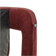 NPD Furniture Althea Velvet Accent Arm Chair in Dainty Maroon
