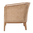 NPD Furniture Tillman Accent Arm Chair w/ Rattan in Nettlewood Leg Color