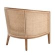NPD Furniture Tillman Accent Arm Chair w/ Rattan in Nettlewood Leg Color