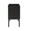 NPD Furniture Caine Rattan Nightstand/ Side Table in Black