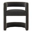 NPD Furniture Althea Fabric Dining Side Chair in Palladian Charcoal