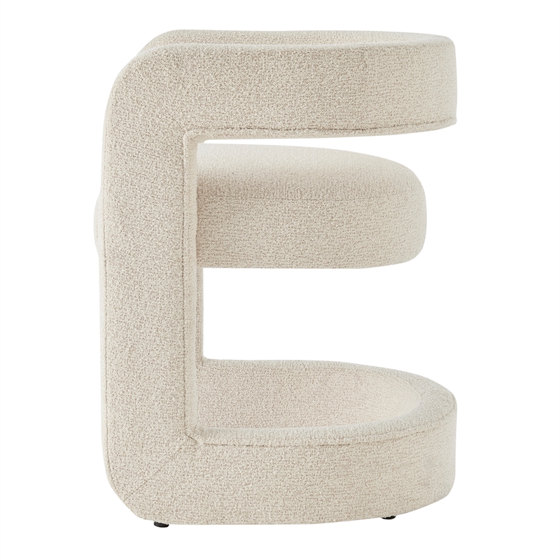 NPD Furniture Althea Fabric Dining Side Chair in Palladian Beige