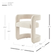 NPD Furniture Althea Fabric Dining Side Chair in Palladian Beige