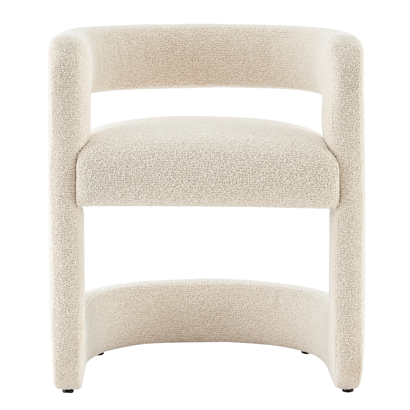 NPD Furniture Althea Fabric Dining Side Chair in Palladian Beige