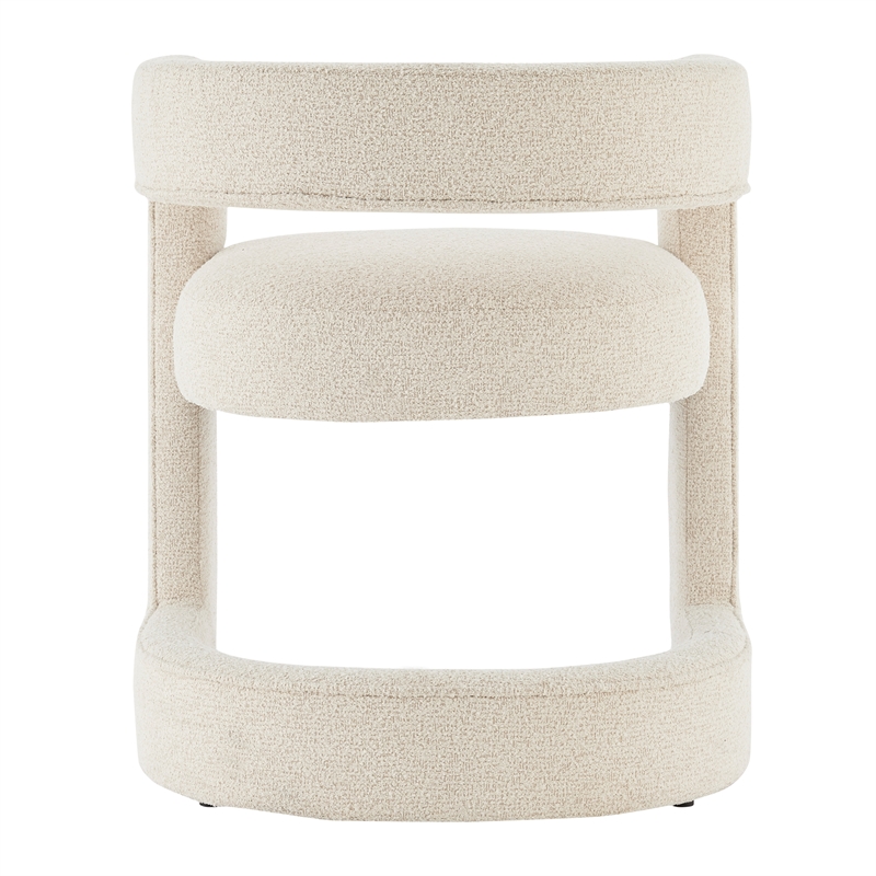 NPD Furniture Althea Fabric Dining Side Chair in Palladian Beige