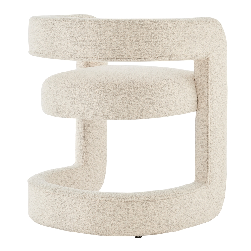NPD Furniture Althea Fabric Dining Side Chair in Palladian Beige