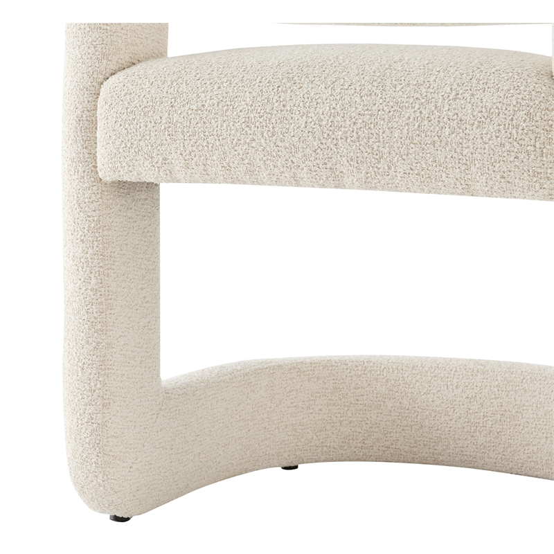 NPD Furniture Althea Fabric Dining Side Chair in Palladian Beige