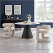 NPD Furniture Althea Fabric Dining Side Chair in Palladian Beige