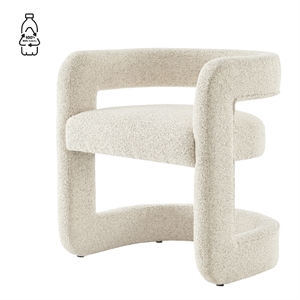 NPD Furniture Althea Fabric Dining Side Chair in Palladian Beige