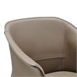 NPD Furniture Callie Recycled Leather Dining Arm Chair in Light Mocha