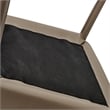 NPD Furniture Callie Recycled Leather Dining Arm Chair in Light Mocha