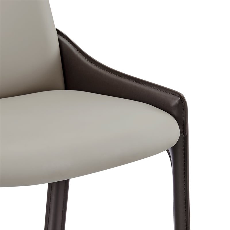 NPD Furniture Stella Faux Leather Dining Side Chair (Set of 2)
