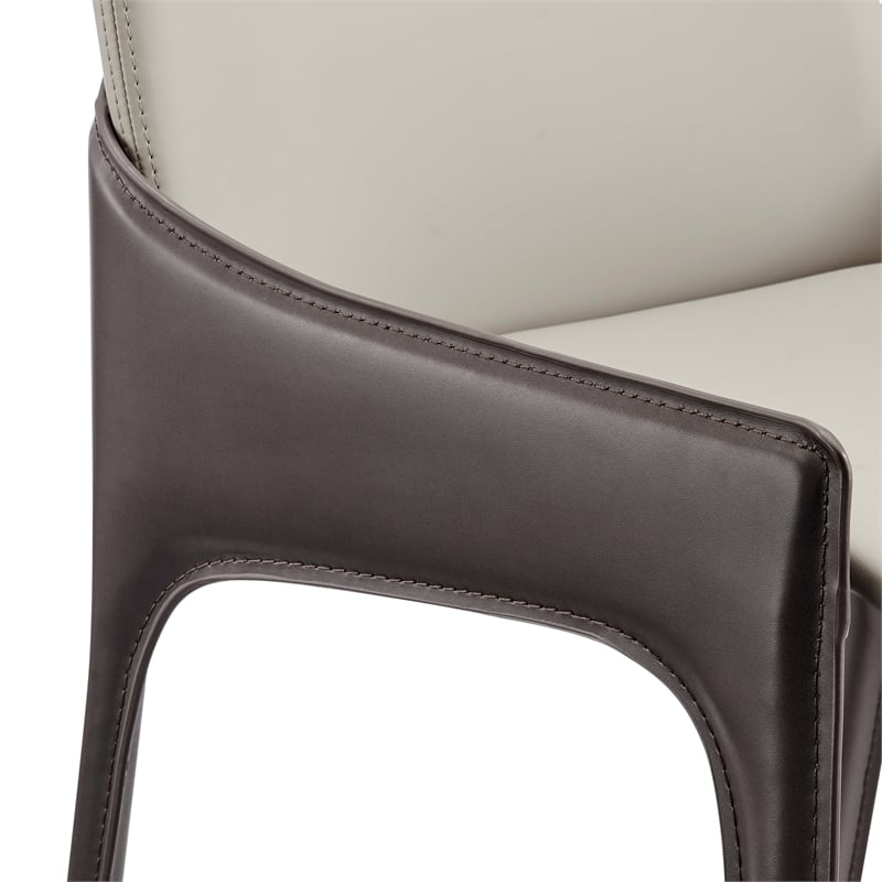 NPD Furniture Stella Faux Leather Dining Side Chair (Set of 2)