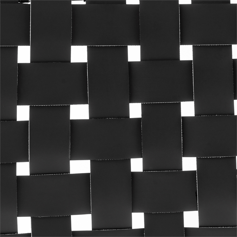 New Pacific Direct Marco Faux Leather Backless Counter Stool in Black