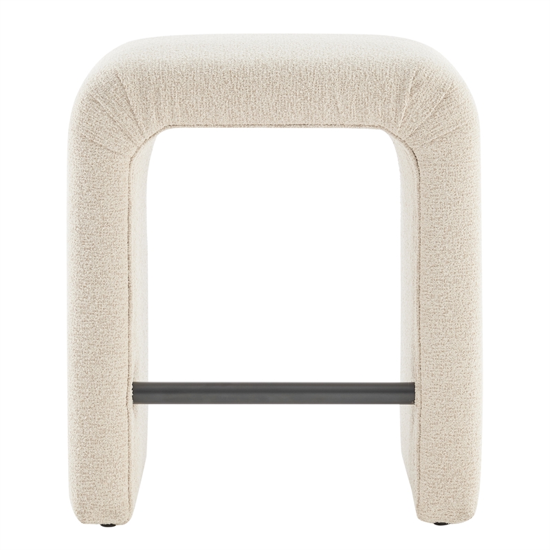 New Pacific Direct Jovanka Fabric Counter Stool in Palladian Beige