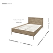 NPD Furniture Hathaway Queen Bed Set in Drifted Sand