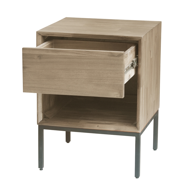 NPD Furniture Hathaway Nightstand/ Side Table in Drifted Sand