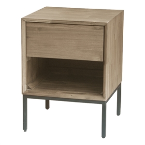 New Pacific Direct Hathaway Nightstand/ Side Table in Drifted Sand