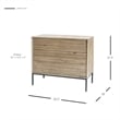 NPD Furniture Hathaway Chest 3 Drawers in Drifted Sand