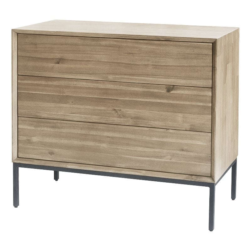 NPD Furniture Hathaway Chest 3 Drawers in Drifted Sand