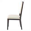 NPD Furniture Dover Faux Leather Dining Side Chair in Beige (Set of 2)