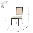 NPD Furniture Dover Faux Leather Dining Side Chair in Beige (Set of 2)