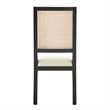 NPD Furniture Dover Faux Leather Dining Side Chair in Beige (Set of 2)