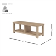 NPD Furniture Tiburon TV Bench in Drifted Sand