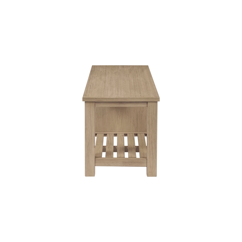 NPD Furniture Tiburon TV Bench in Drifted Sand