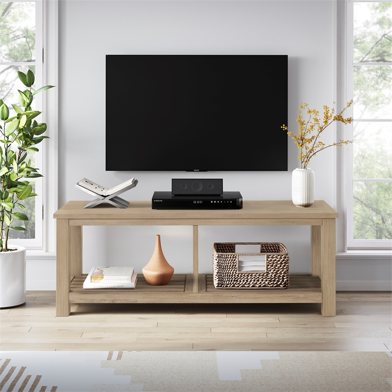 NPD Furniture Tiburon TV Bench in Drifted Sand