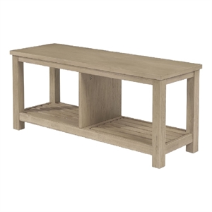 new pacific direct tiburon tv bench in drifted sand
