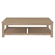 NPD Furniture Tiburon Solid Wood Coffee Table in Drifted Sand