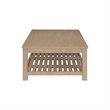 NPD Furniture Tiburon Solid Wood Coffee Table in Drifted Sand