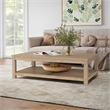 NPD Furniture Tiburon Solid Wood Coffee Table in Drifted Sand